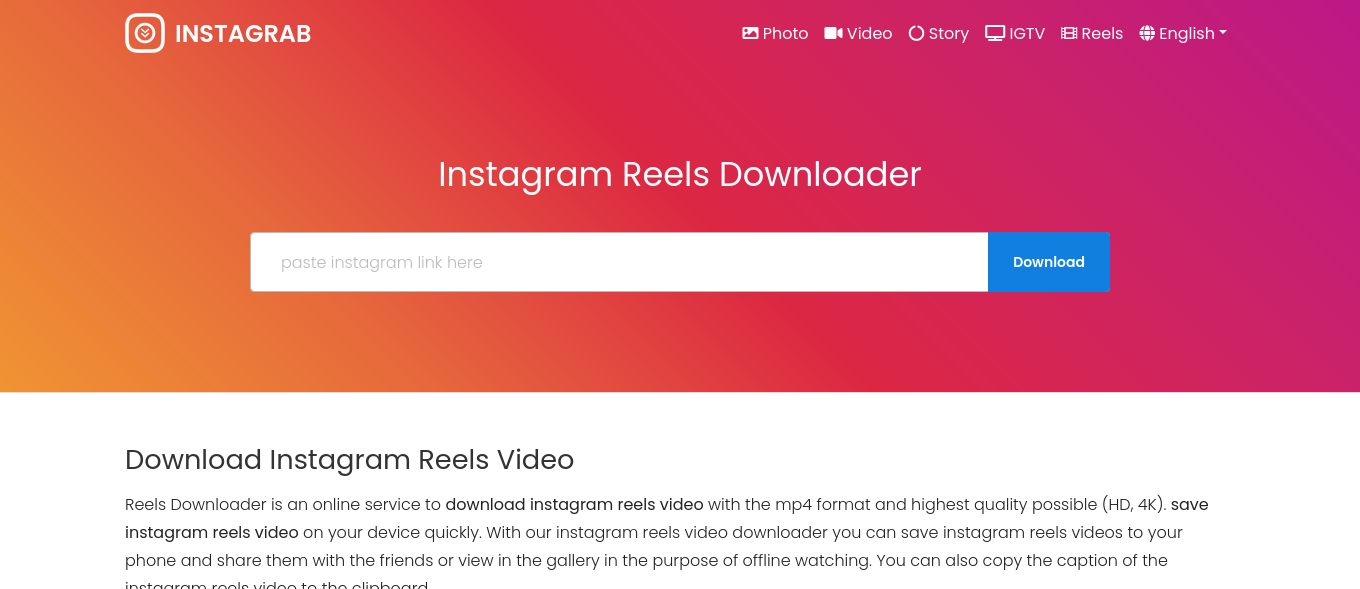 Instagram Reels Video Downloader