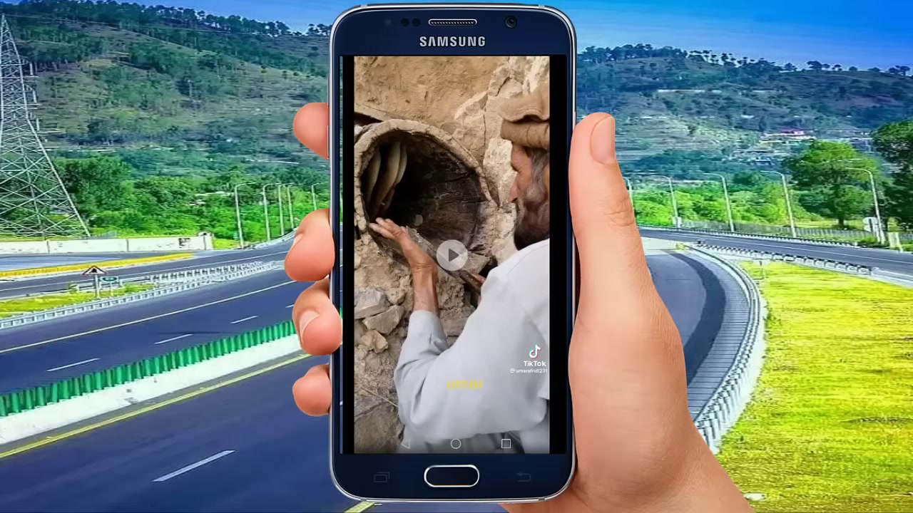 A smartphone screen displaying the TikTok app interface, highlighting the share button on a popular video.