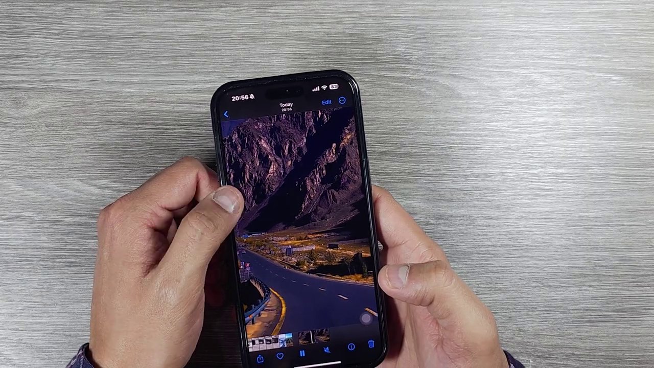 A side-by-side view showing the Instagram app interface and the Photos app, with the downloaded Reel visible in the gallery without a watermark.