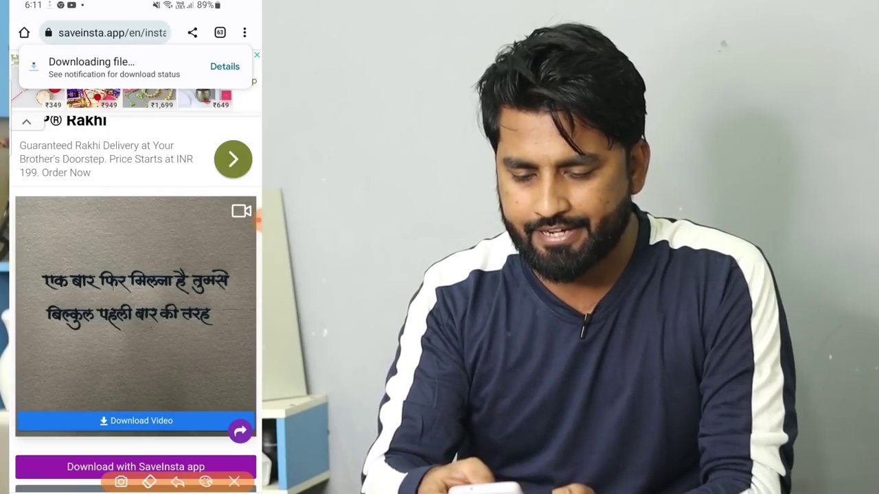 A close-up view of an Instagram Reel's interface, highlighting the share arrow button and the comment section.