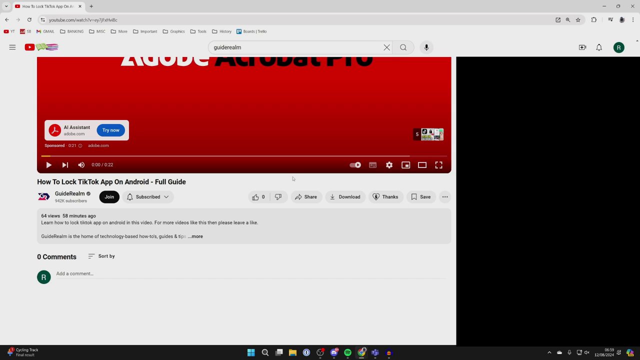 A close-up of the YouTube interface highlighting the Download button located next to the Like and Dislike buttons under the video player.