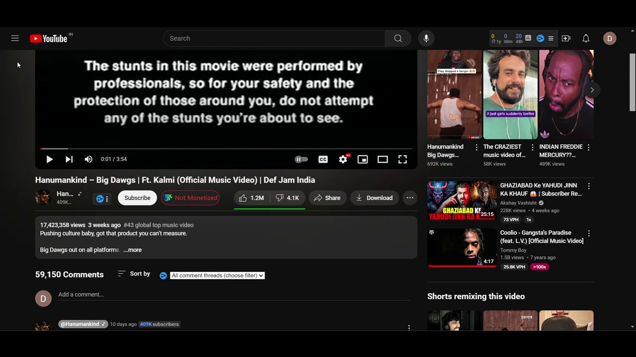 A close-up of the YouTube interface showing the three-dot menu where the download option is located.